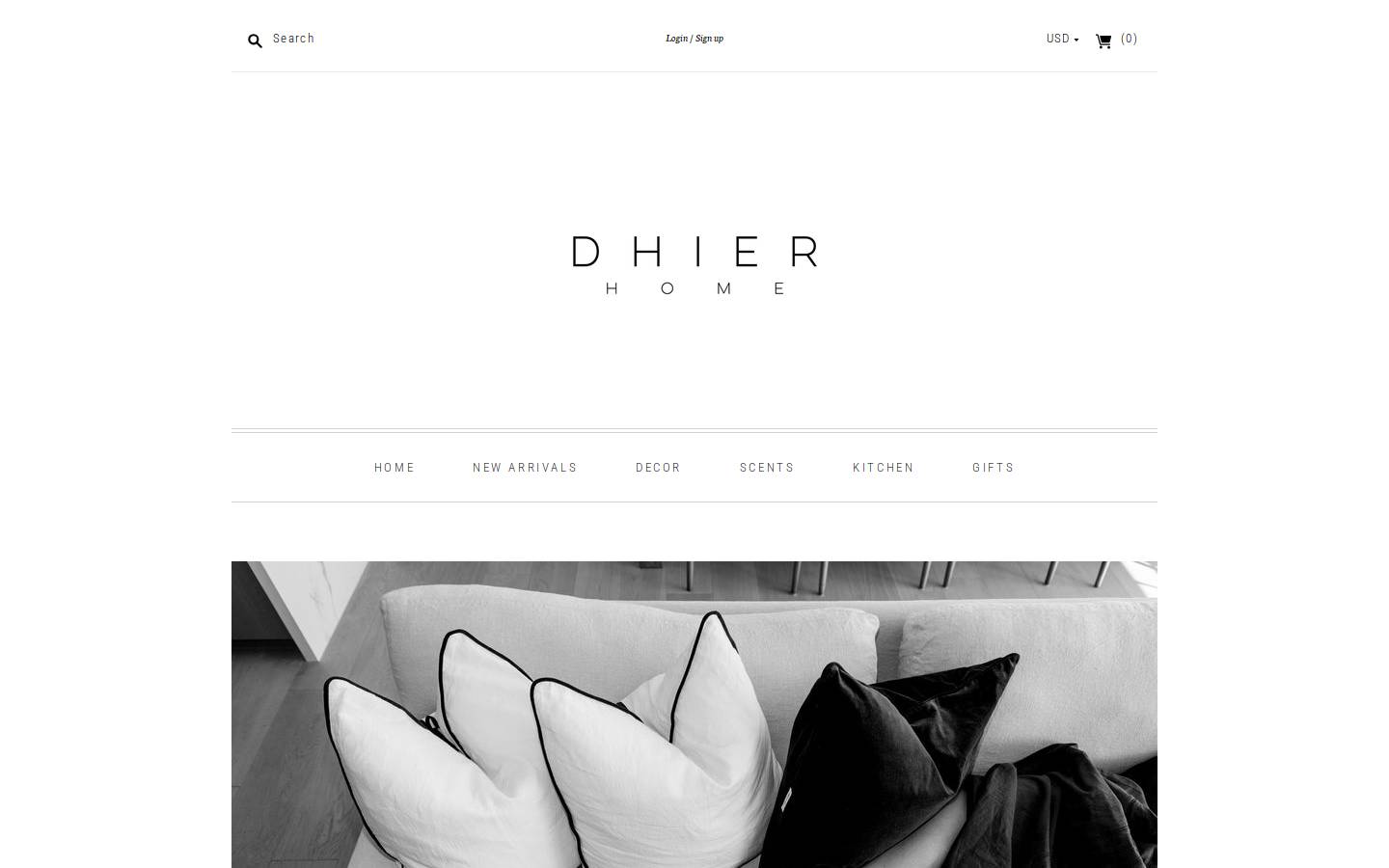 dhierhome.com homepage screenshot