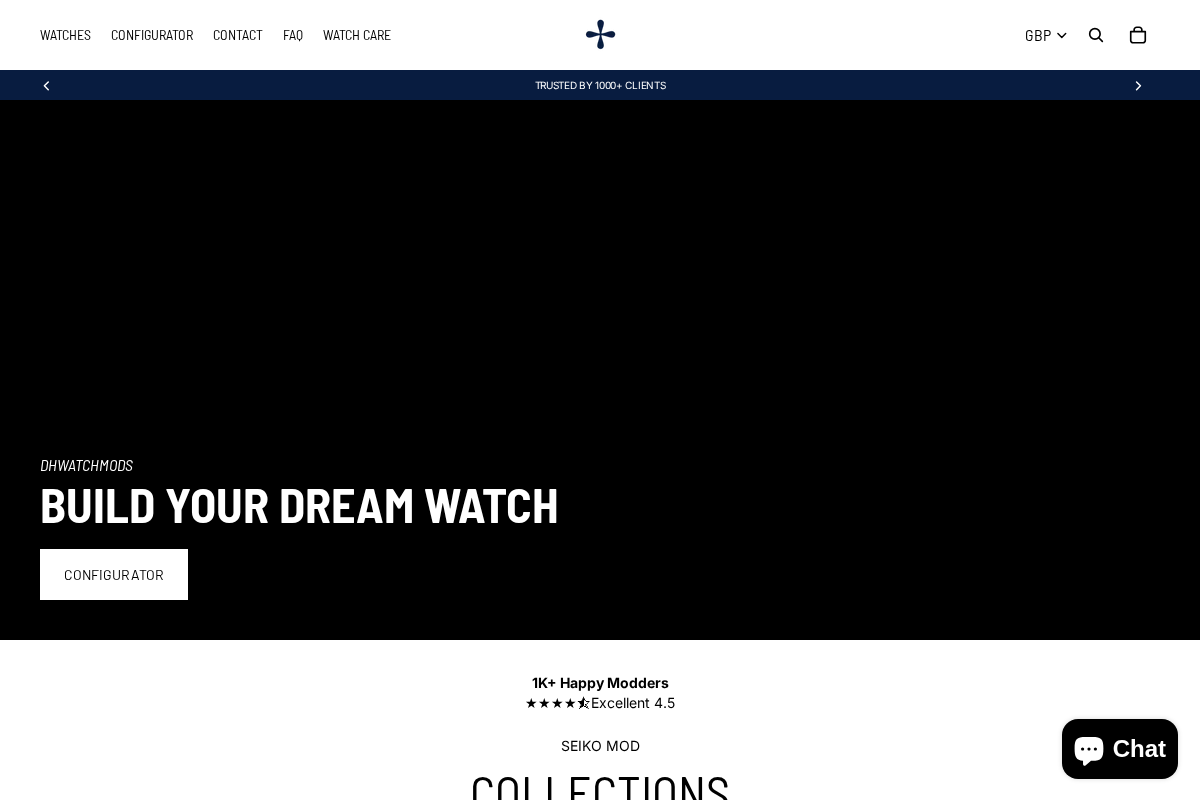 DHWATCHMODS homepage screenshot