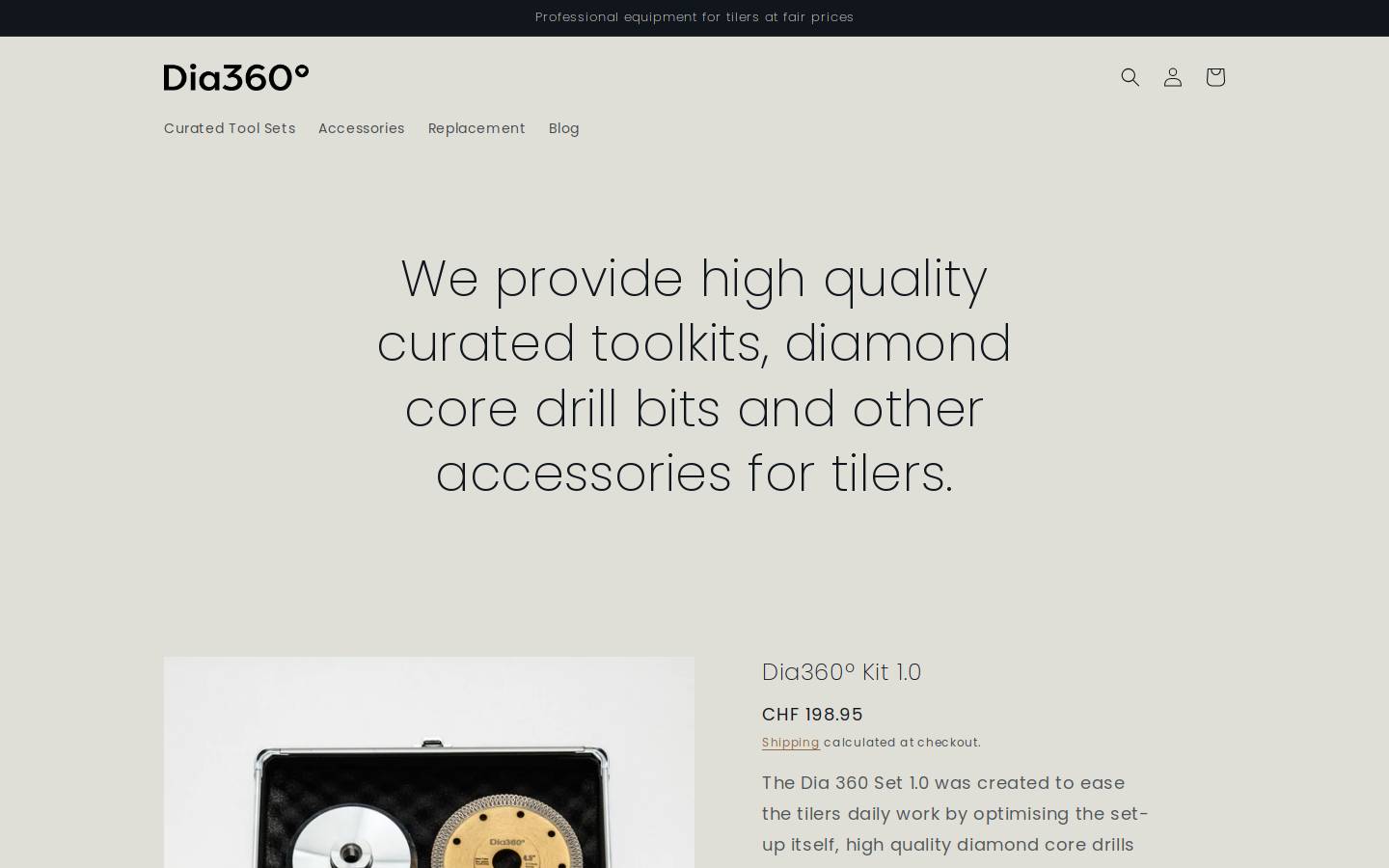 dia360.ch homepage screenshot