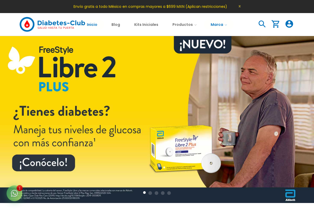 Diabetes Club homepage screenshot