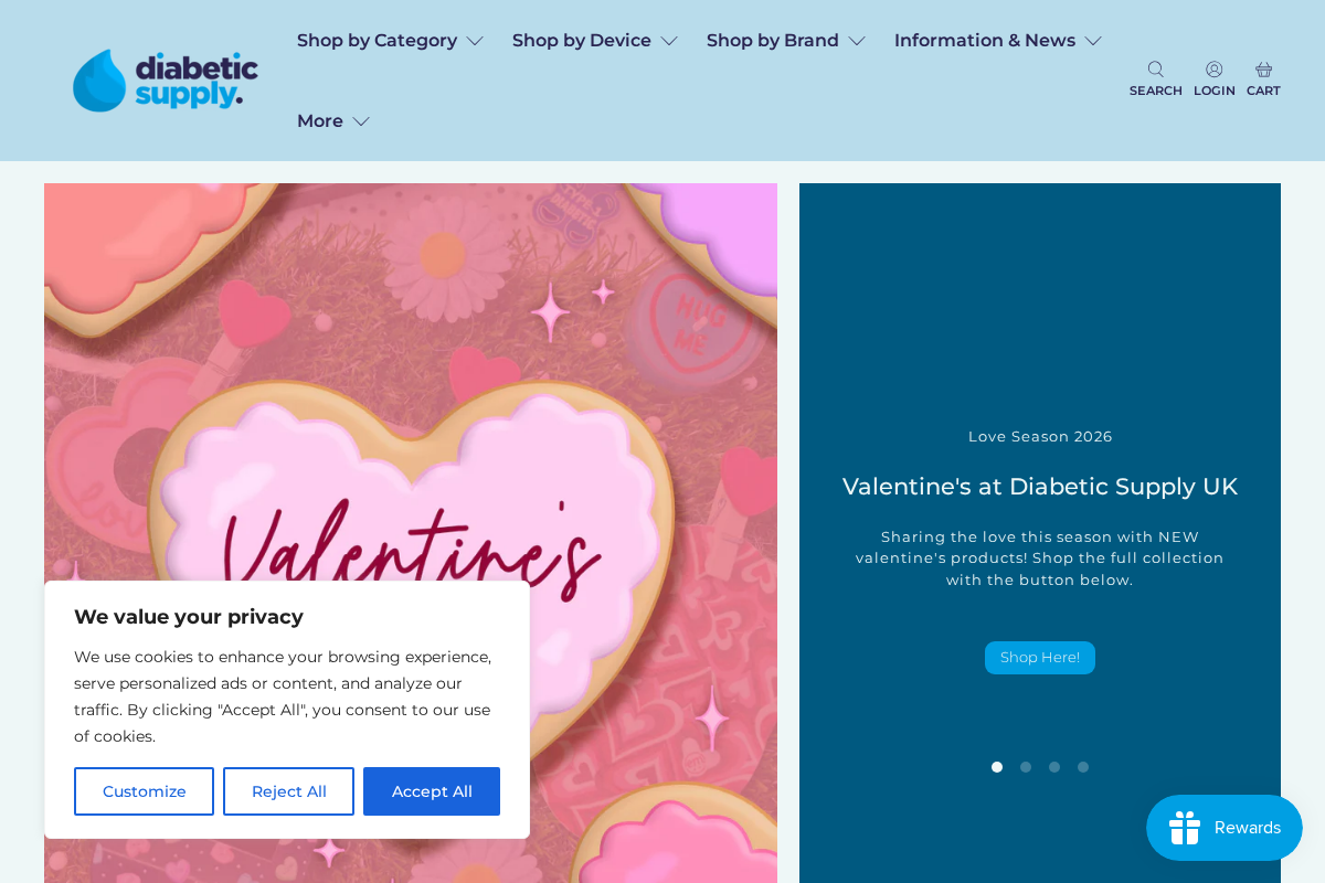 Diabeticsupply homepage screenshot