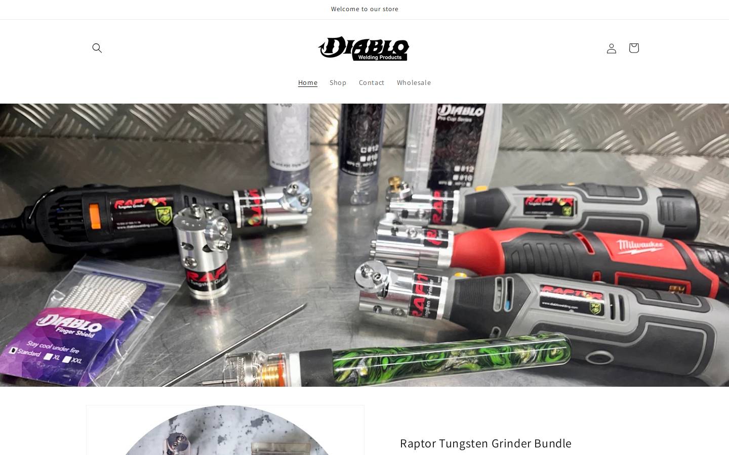 diablowelding.com homepage screenshot