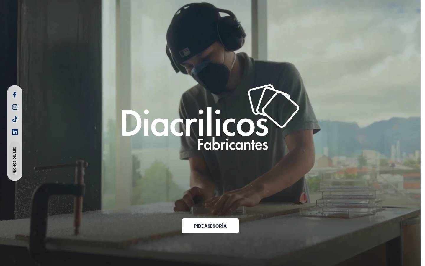 diacrilicos.com homepage screenshot
