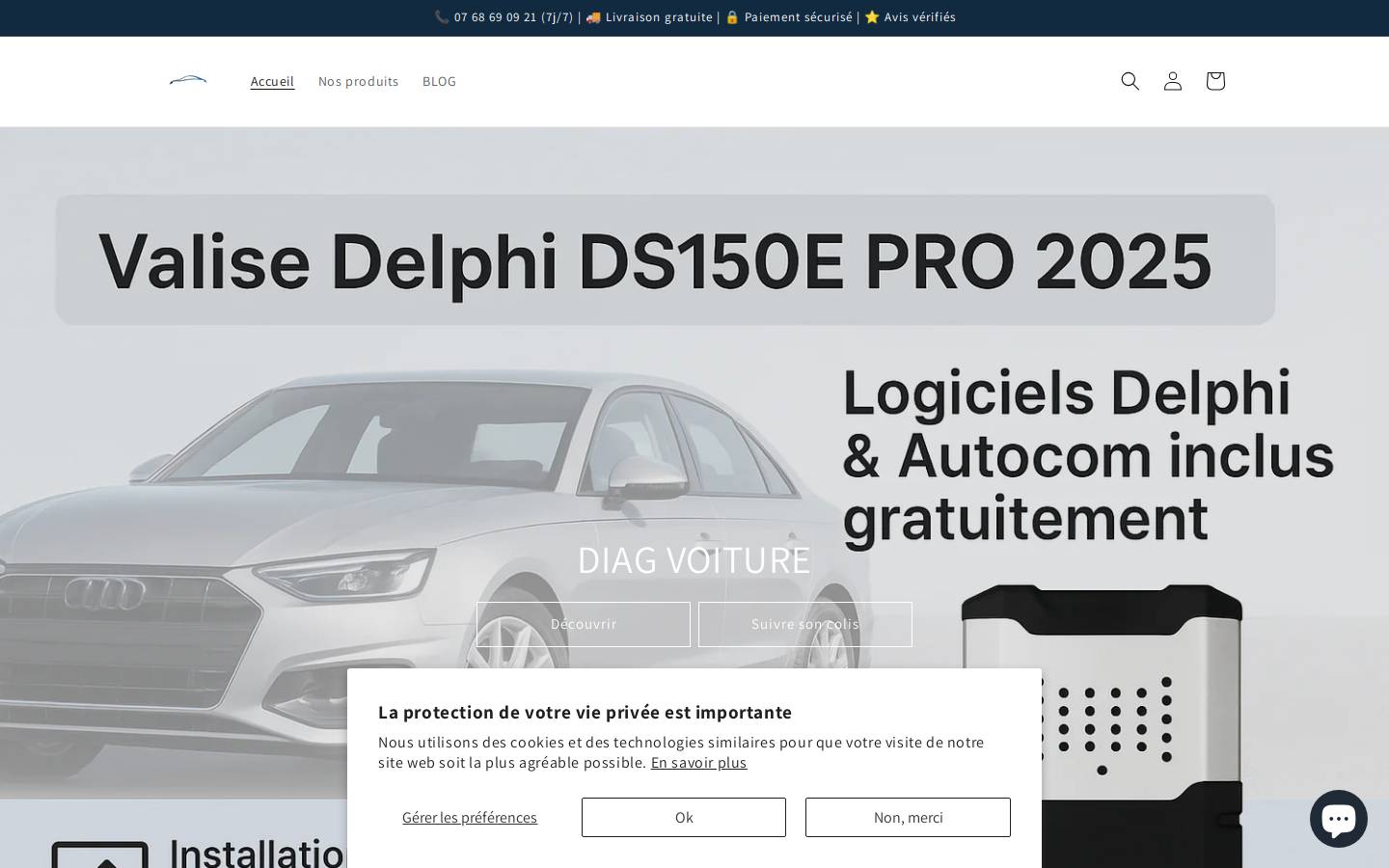 diag-voiture.com homepage screenshot