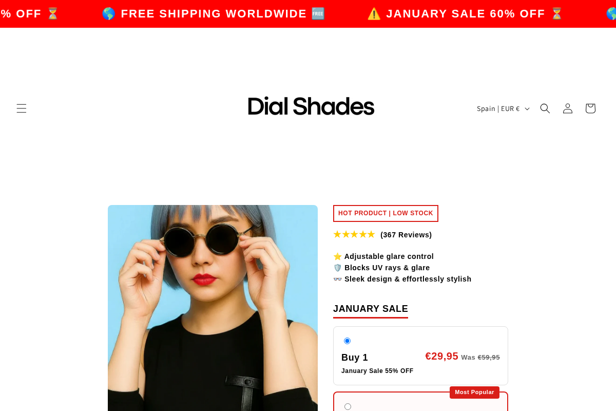 Black Lenses homepage screenshot