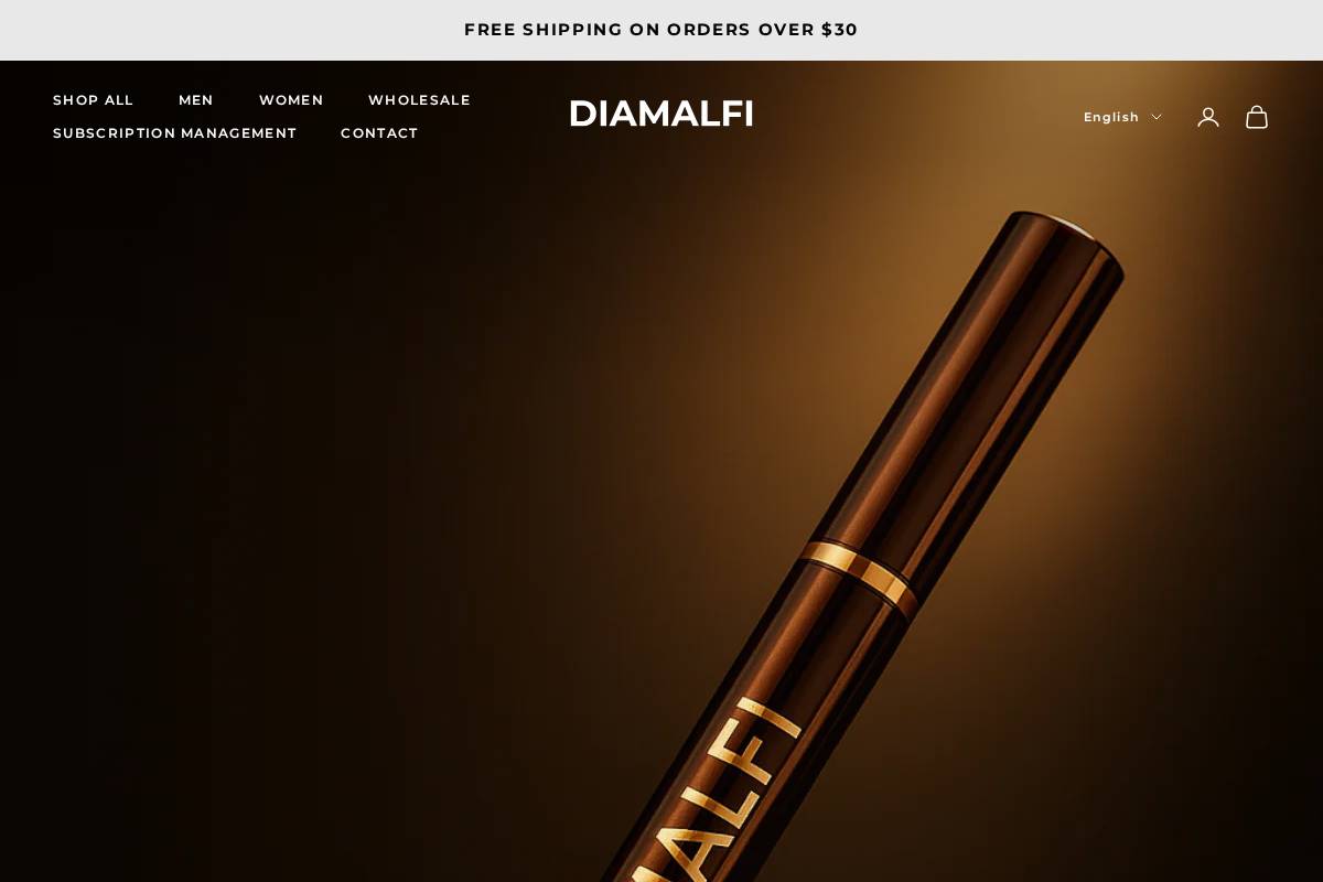 diamalfi.com homepage screenshot
