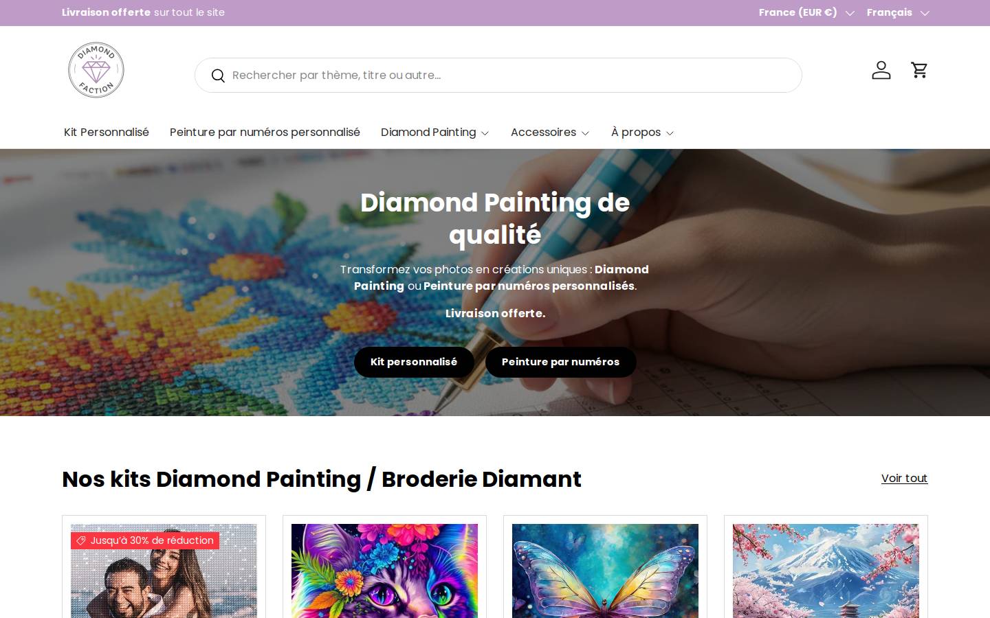 Diamond Faction homepage screenshot