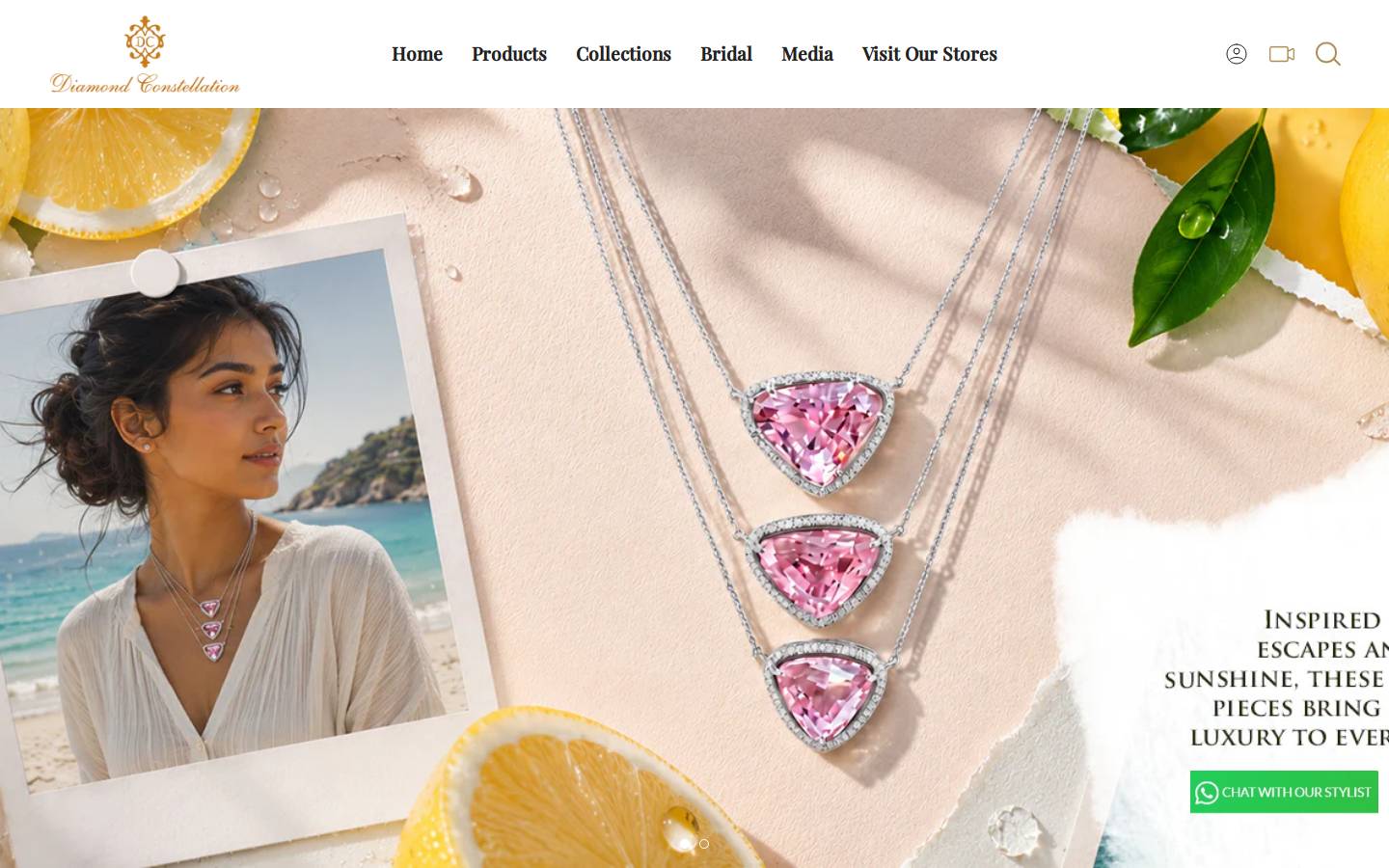 diamondconstellation.com homepage screenshot