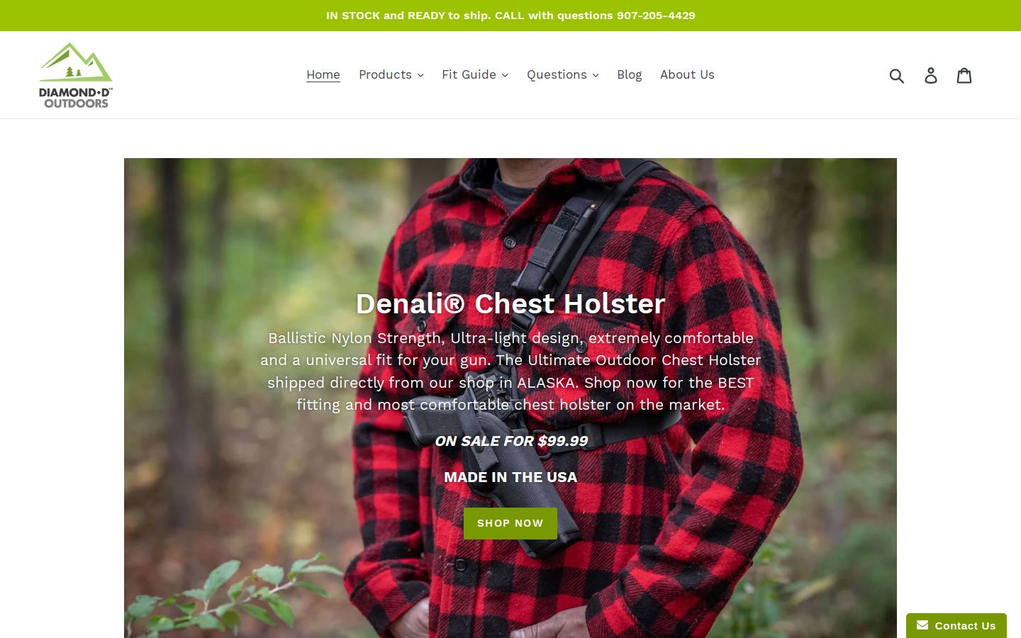 diamonddoutdoors.com homepage screenshot