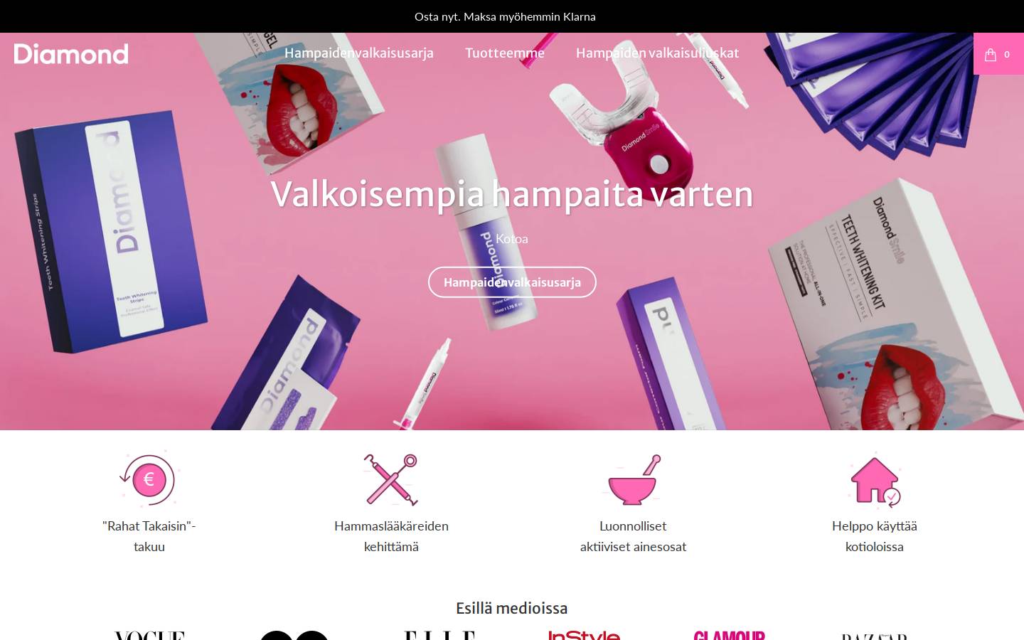 diamondglowshop.com homepage screenshot