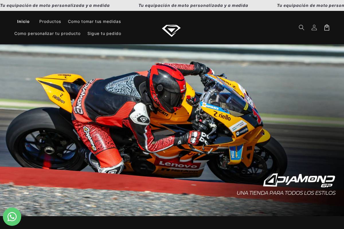 diamondgp.es homepage screenshot