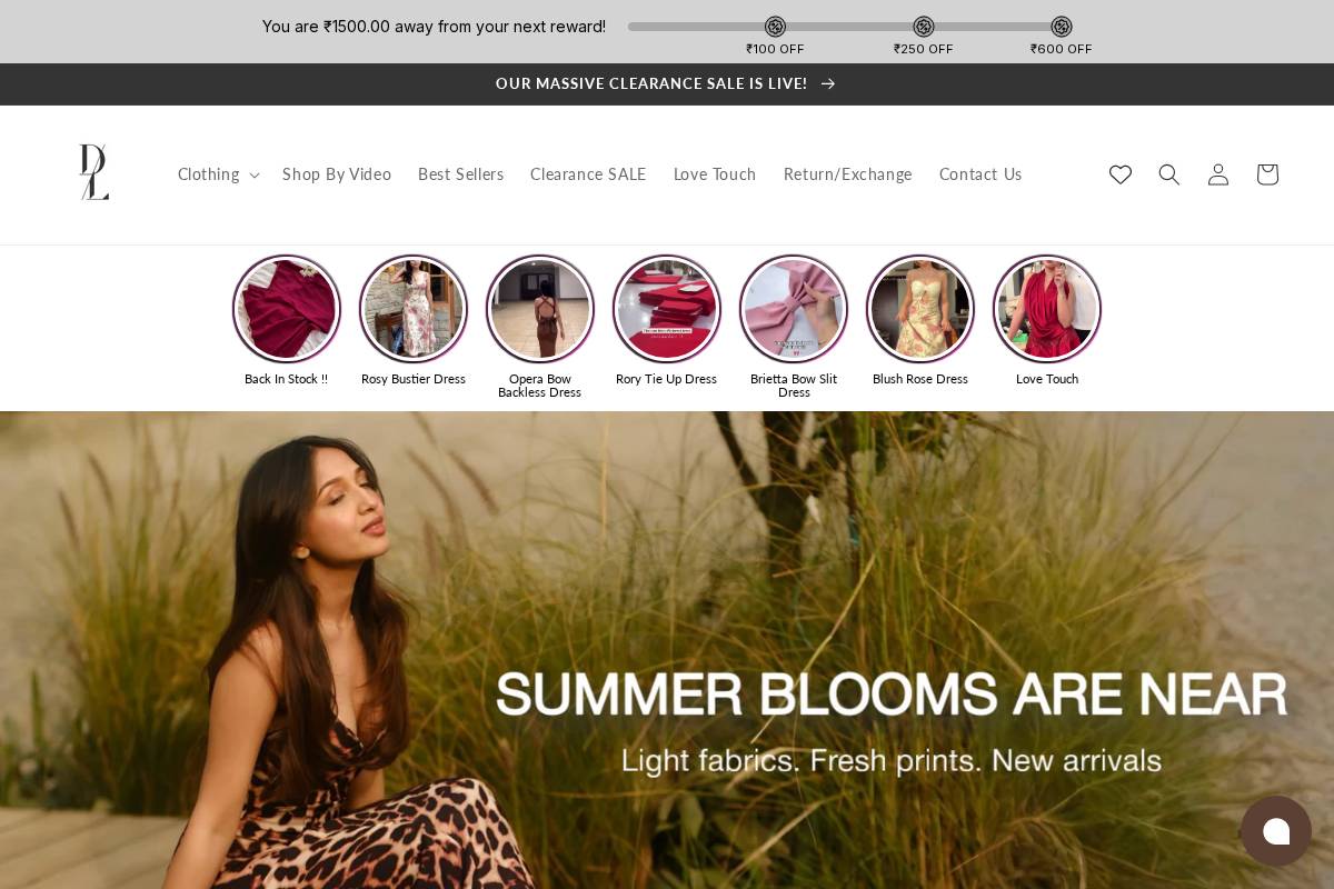 diamondlady.in homepage screenshot