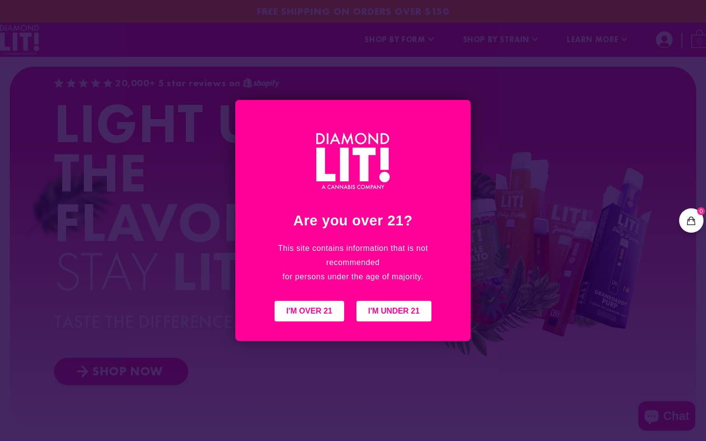 diamondlit.com homepage screenshot