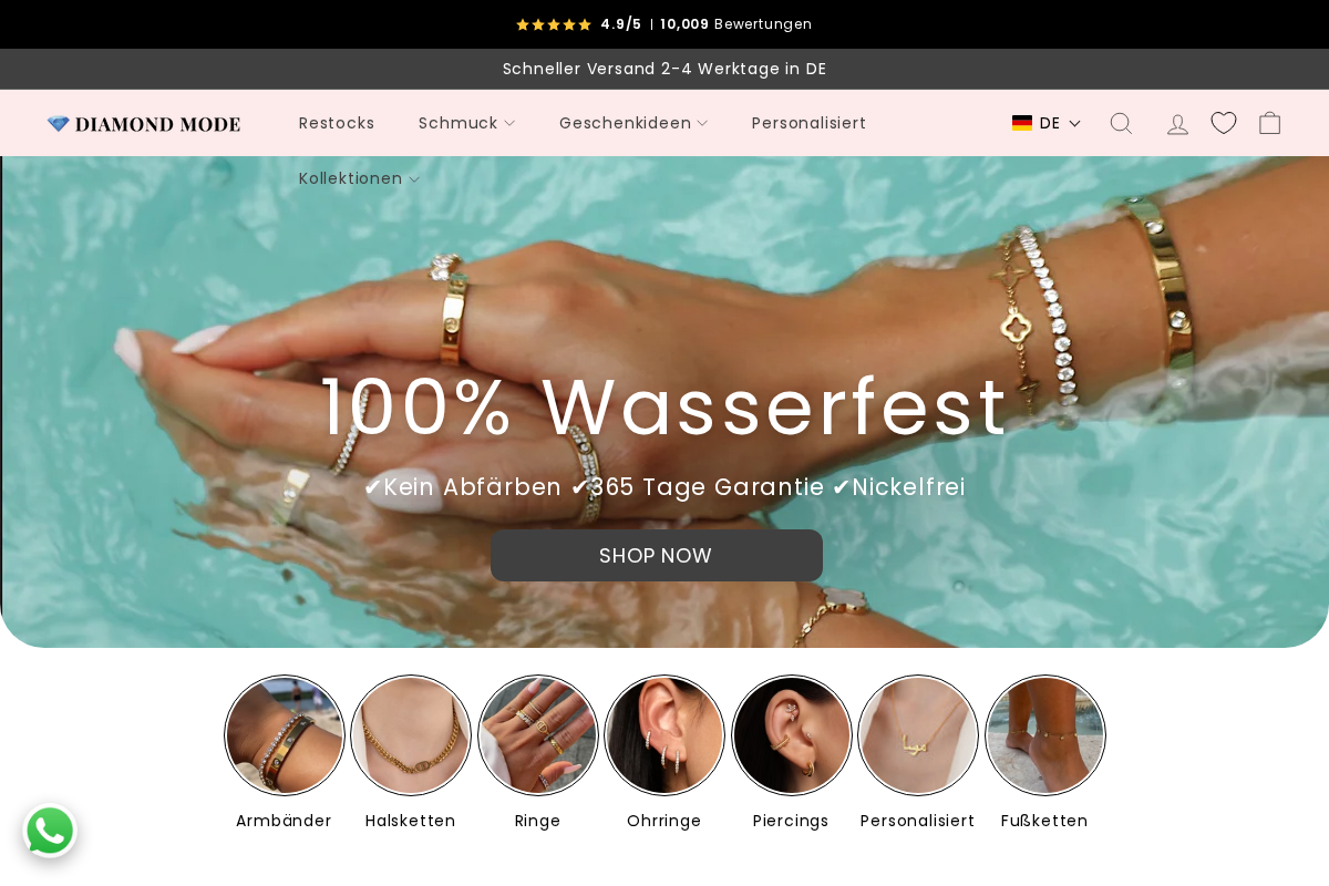 DIAMOND MODE® homepage screenshot