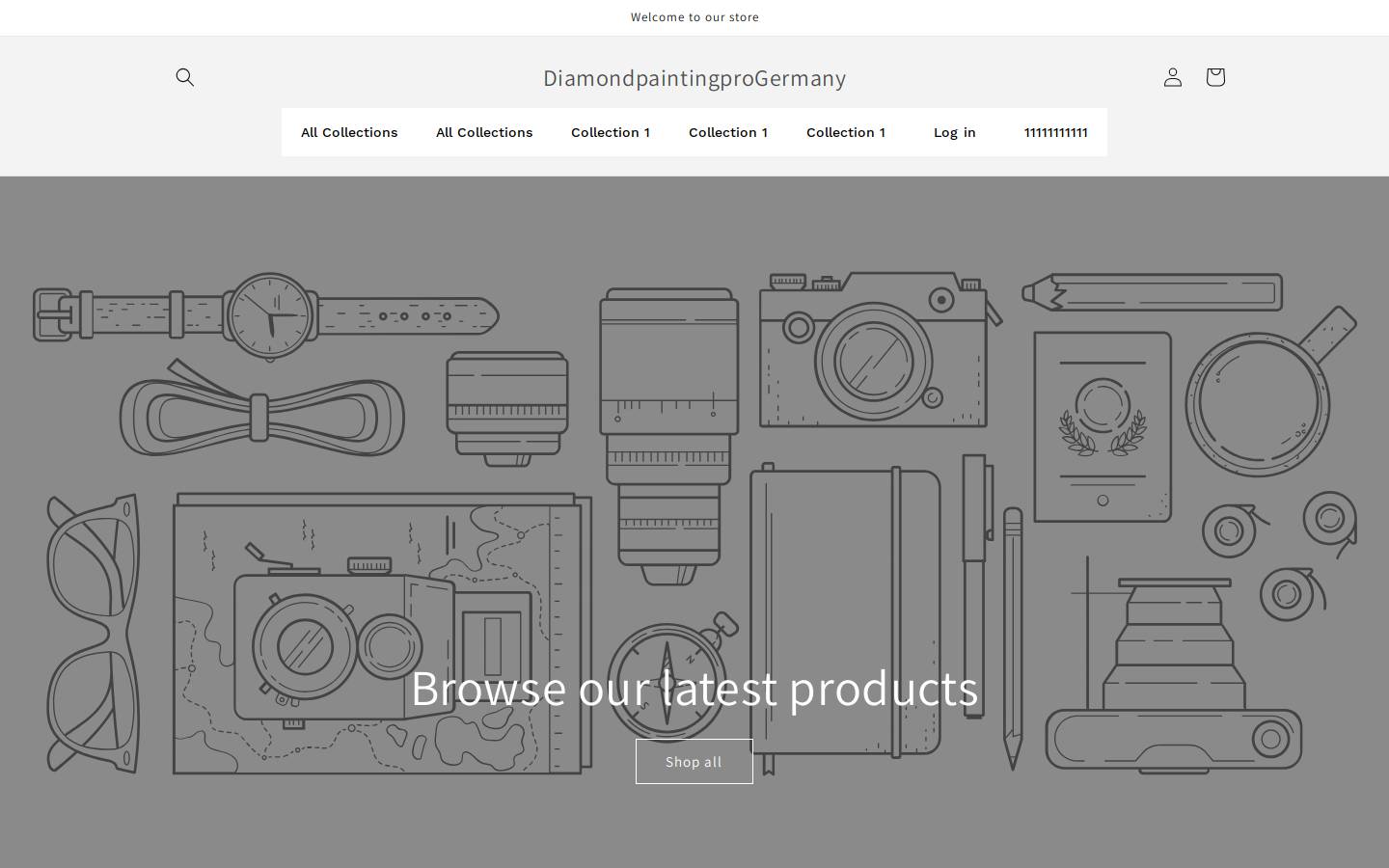 Diamondpaintingpro homepage screenshot