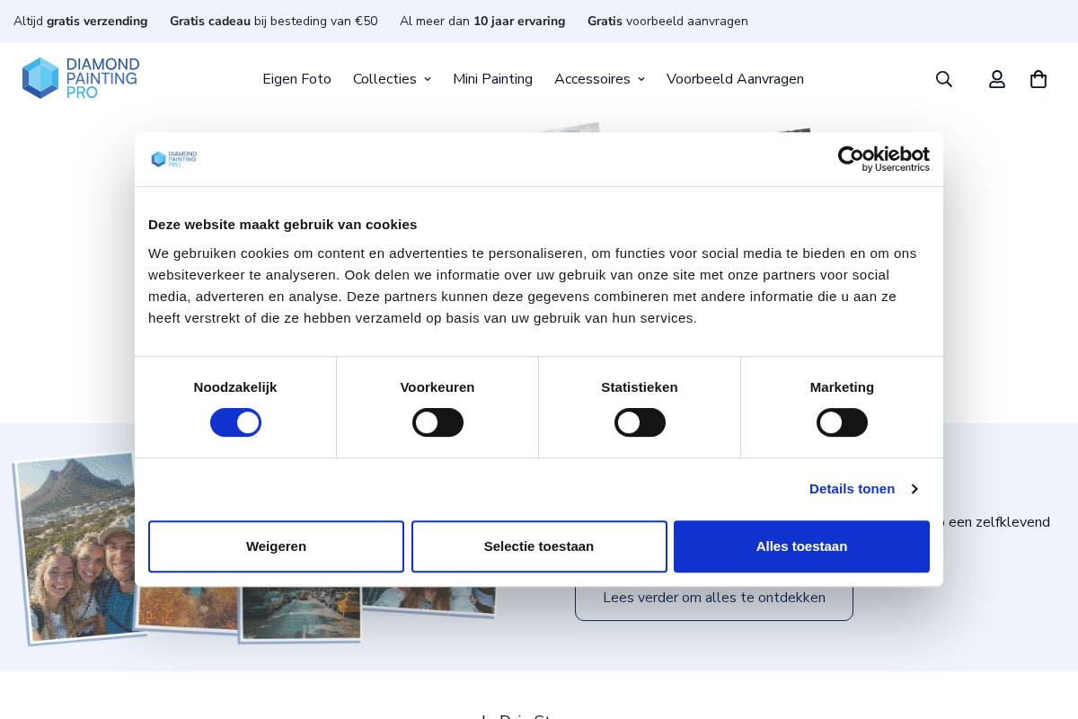 Diamondpaintingpro homepage screenshot