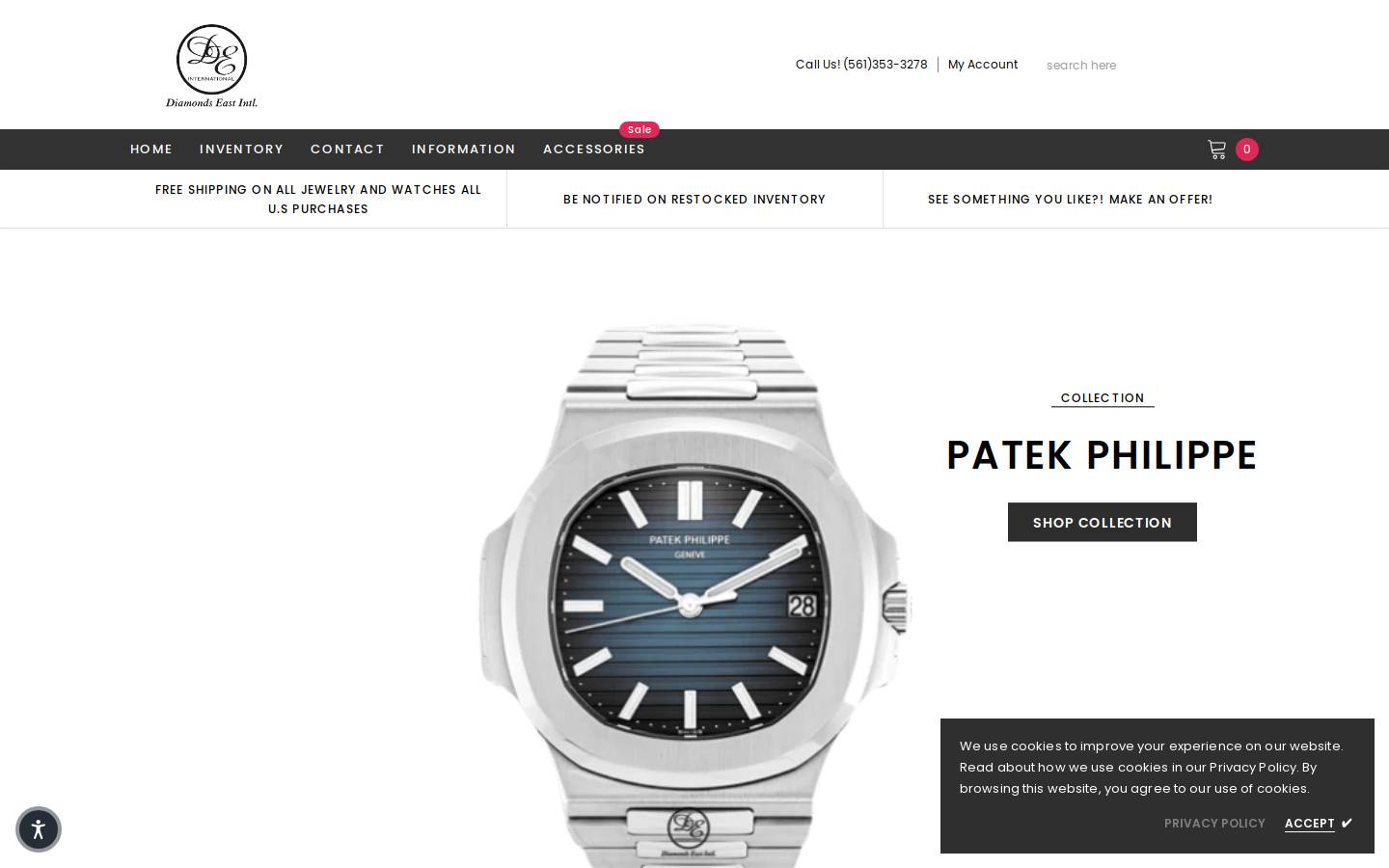 diamondseast.com homepage screenshot