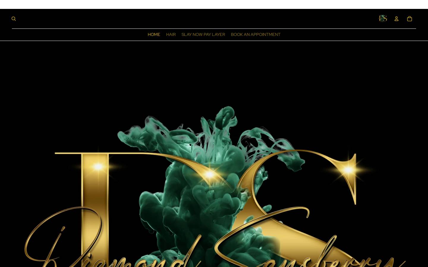 diamondthehairgoatt.com homepage screenshot