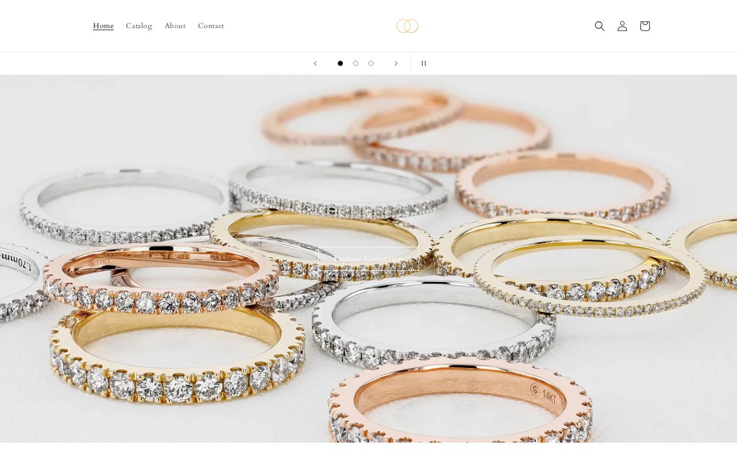 diamondweddingbands.com homepage screenshot