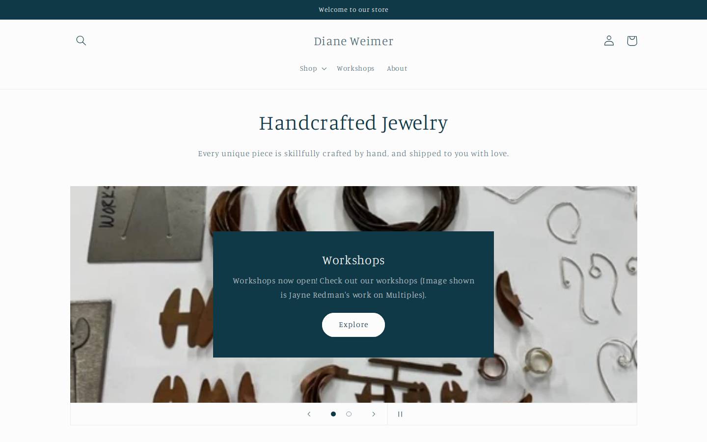 dianeweimer.com homepage screenshot