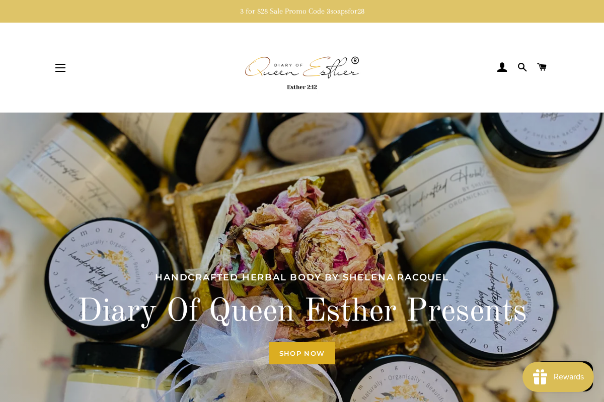 Diary Of Queen Esther homepage screenshot