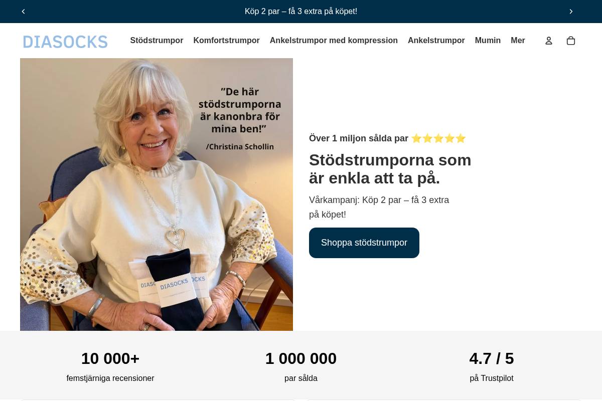 Diasocks homepage screenshot