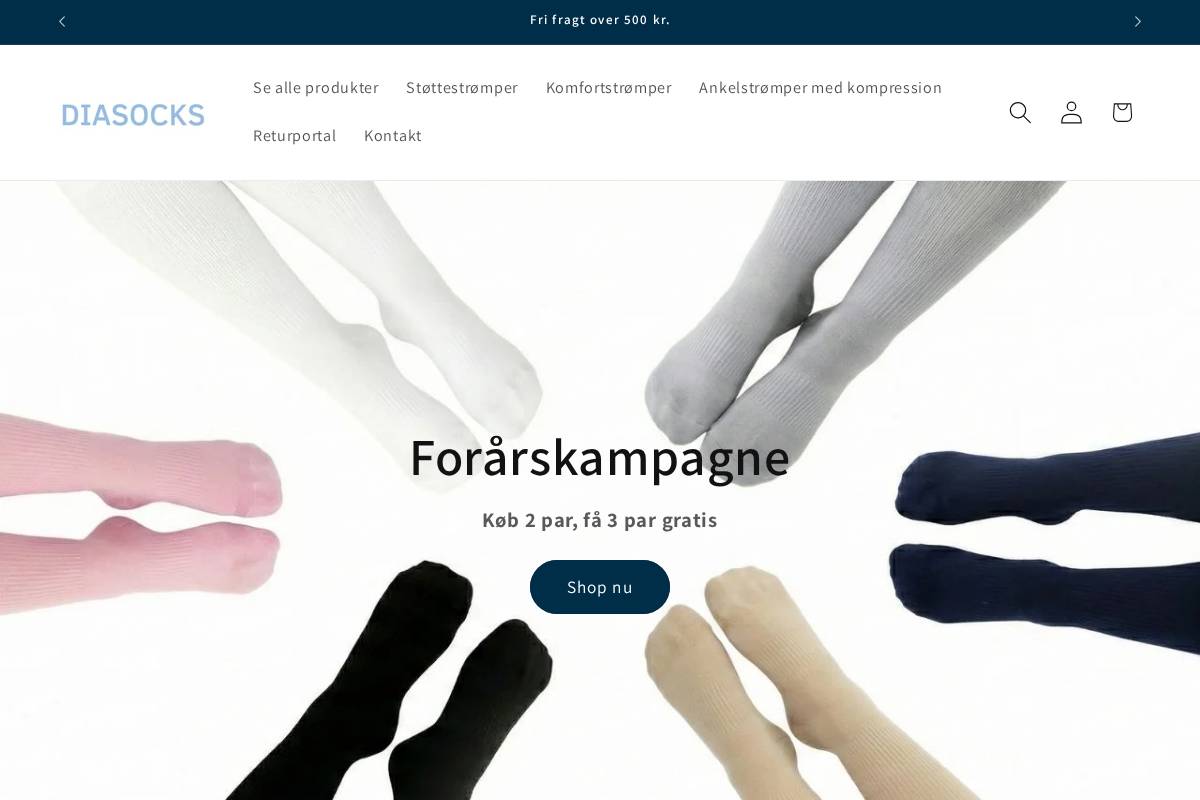 Diasocks homepage screenshot