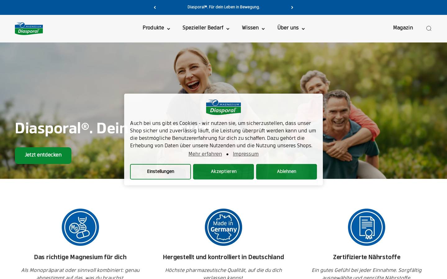 diasporal.com homepage screenshot