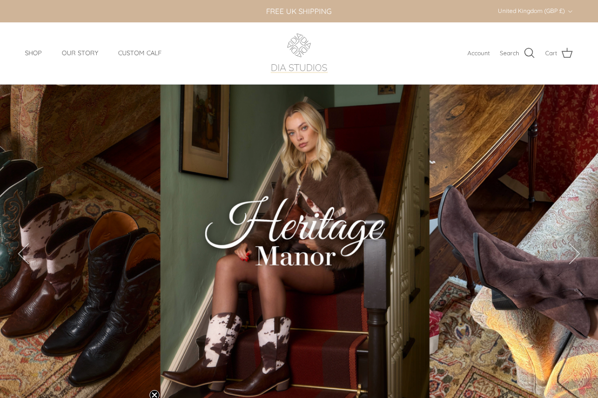 Diastudios homepage screenshot