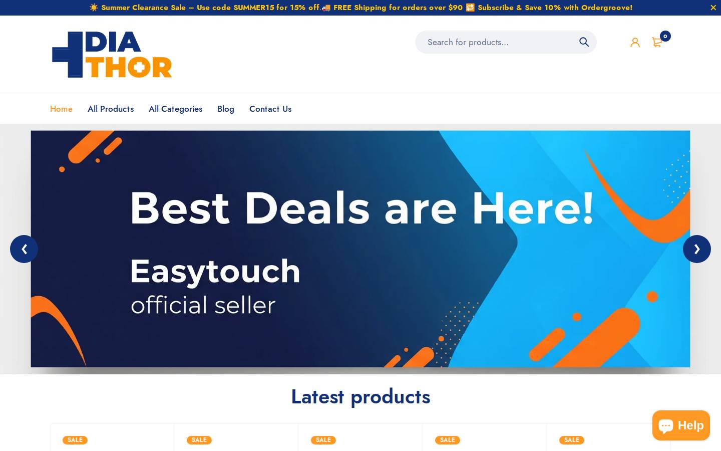 Diathor homepage screenshot