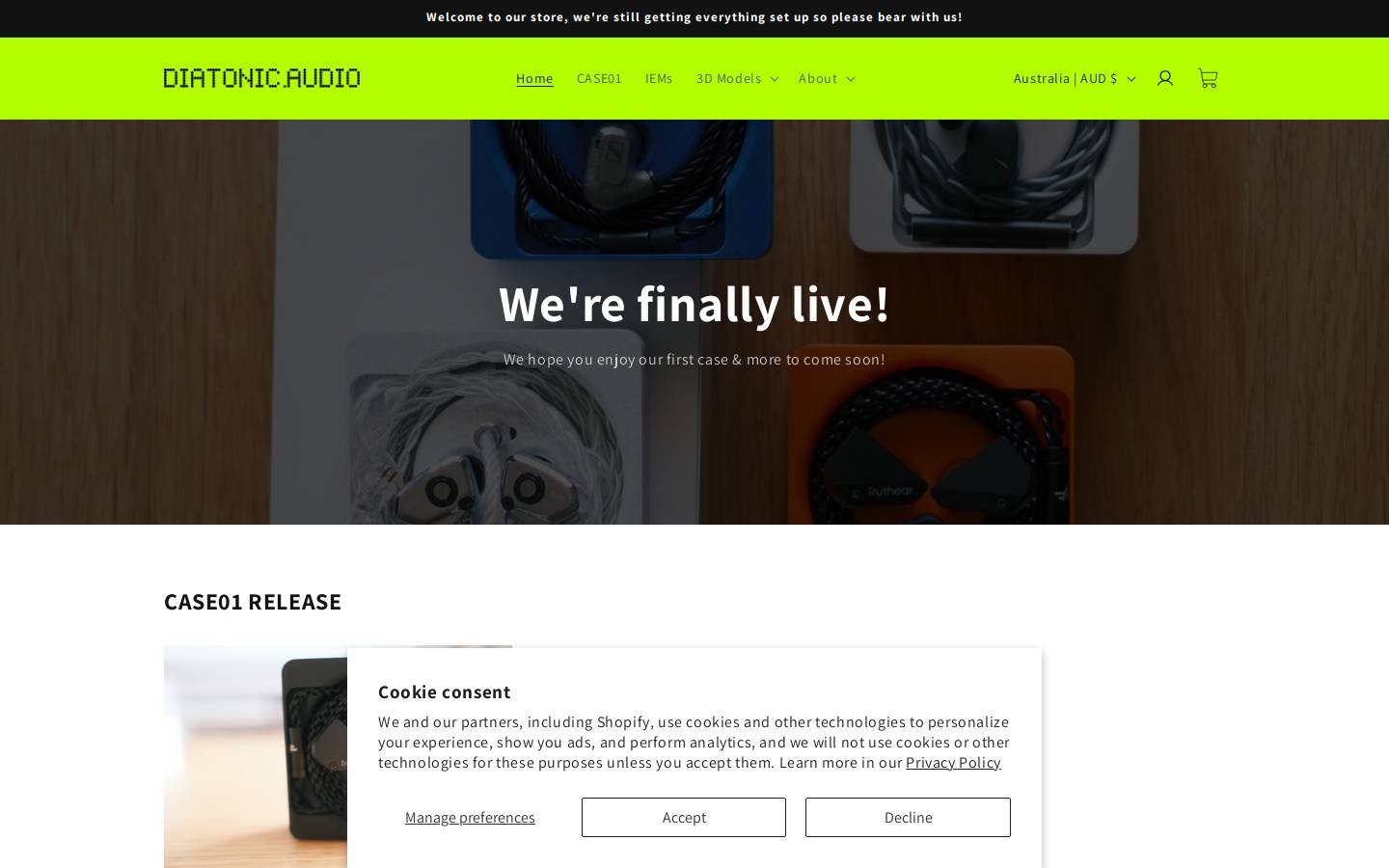 diatonic.audio homepage screenshot