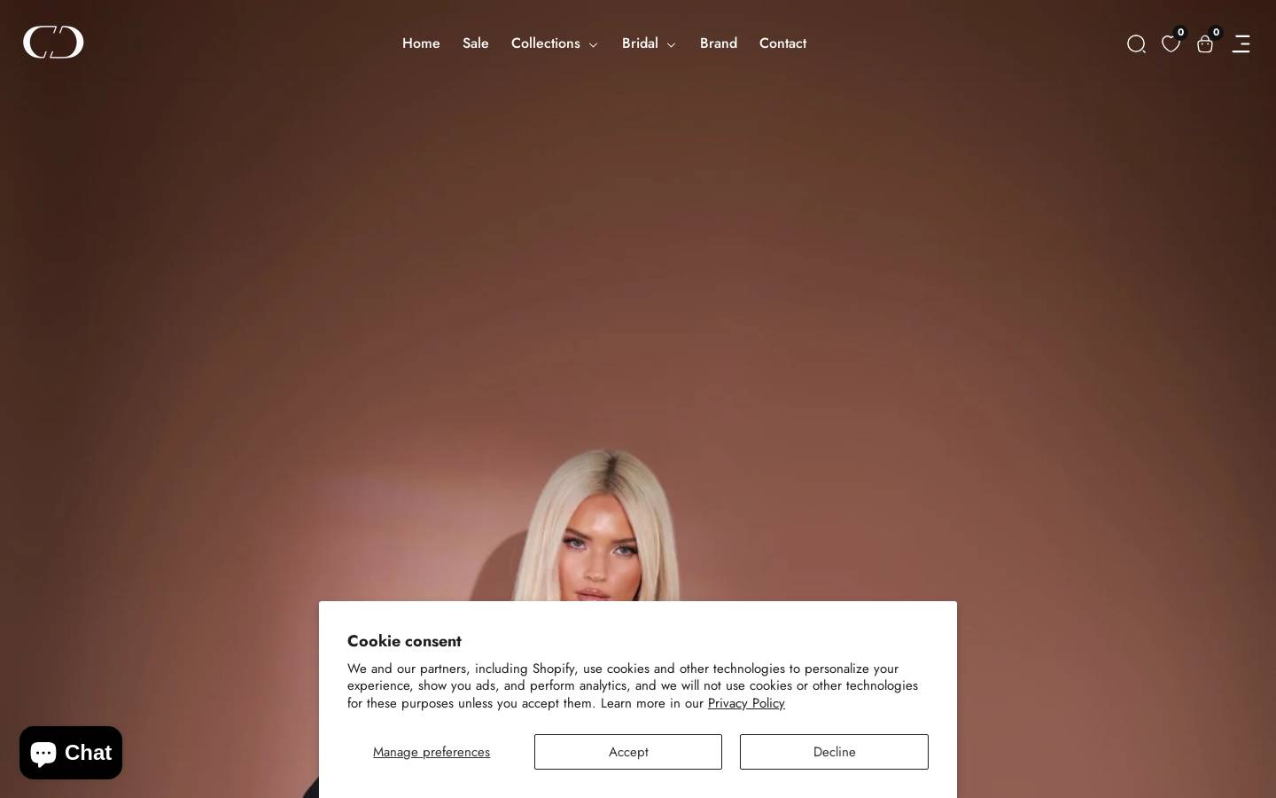 Diba Celina homepage screenshot