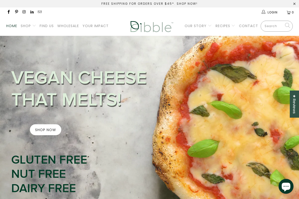 dibble.au homepage screenshot
