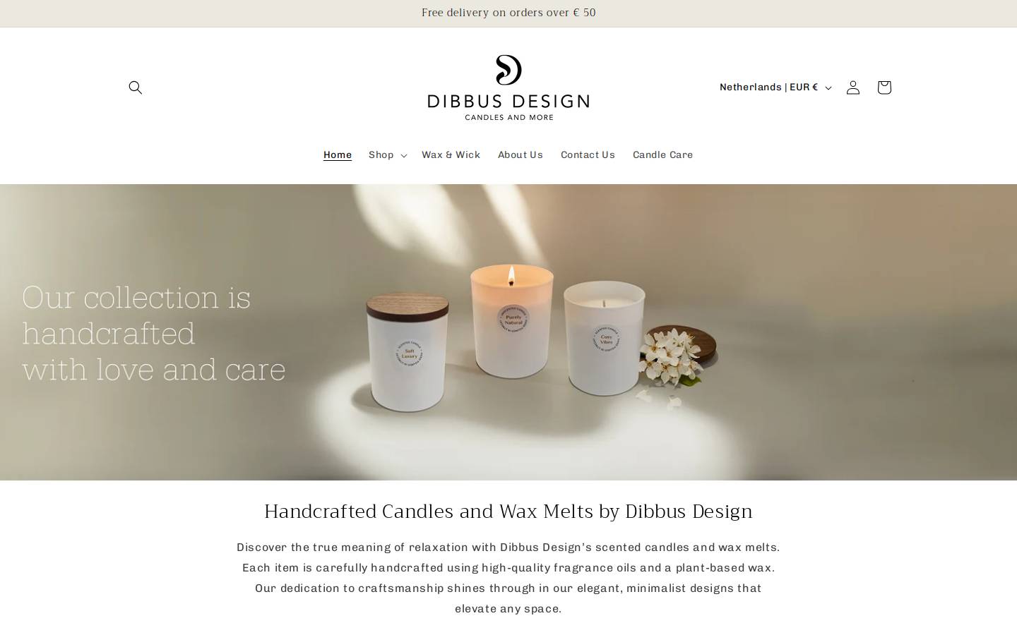 dibbusdesign.com homepage screenshot