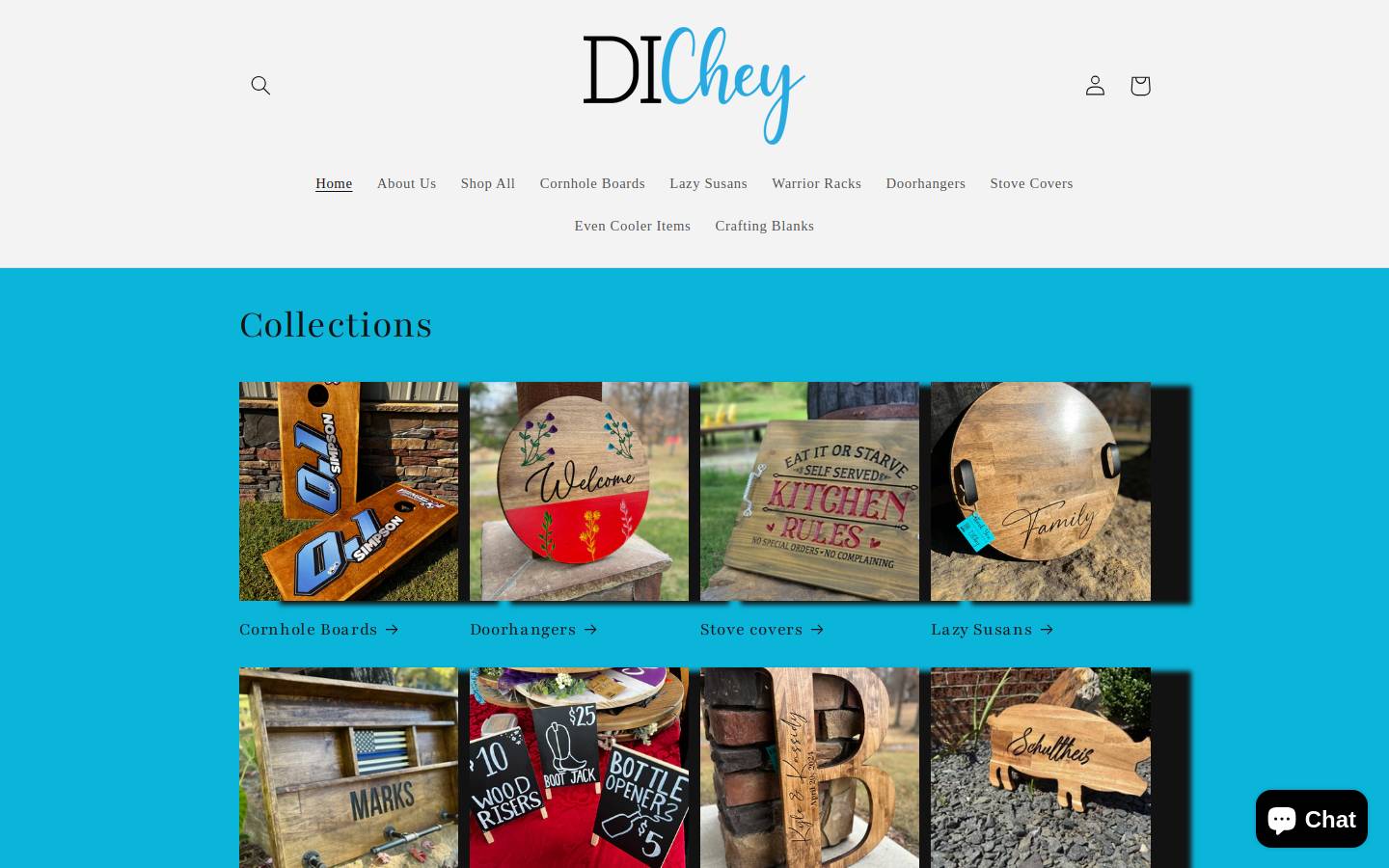 dichey.com homepage screenshot