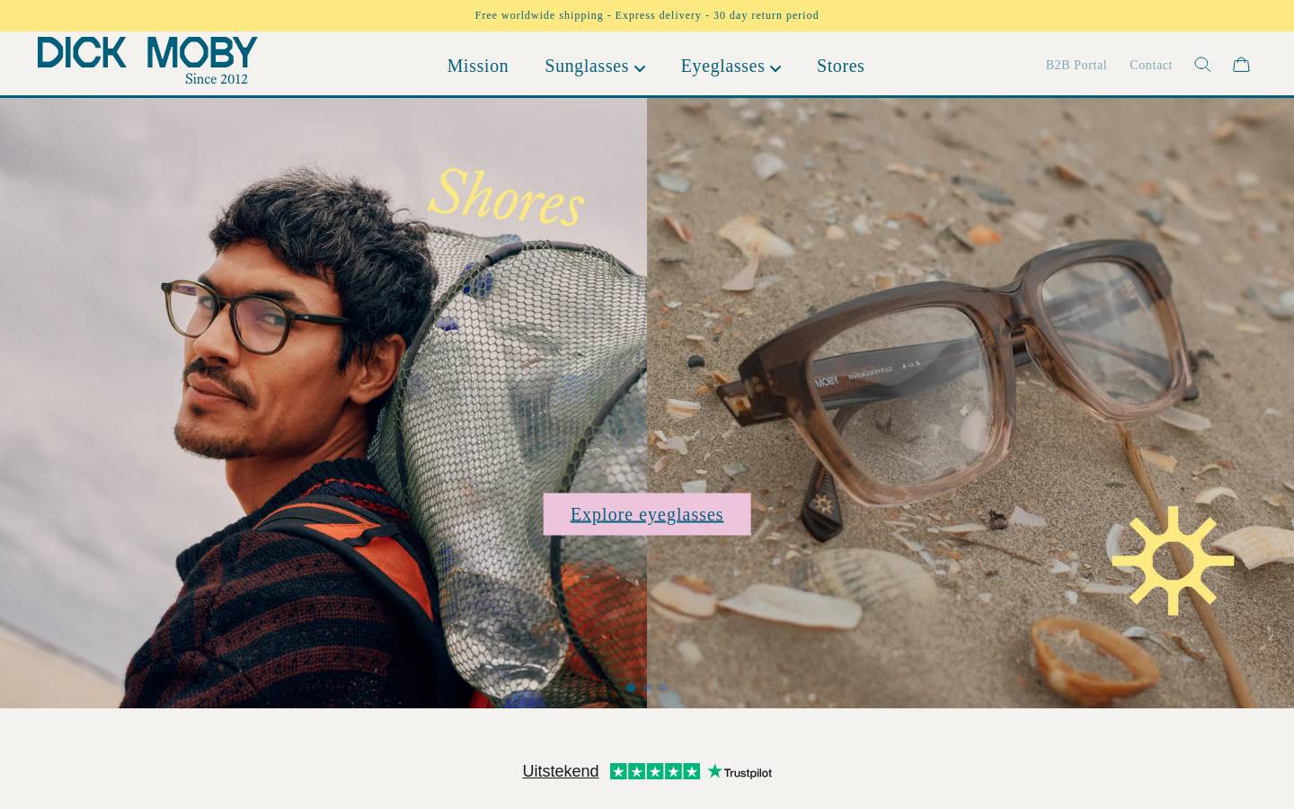 DICK MOBY homepage screenshot