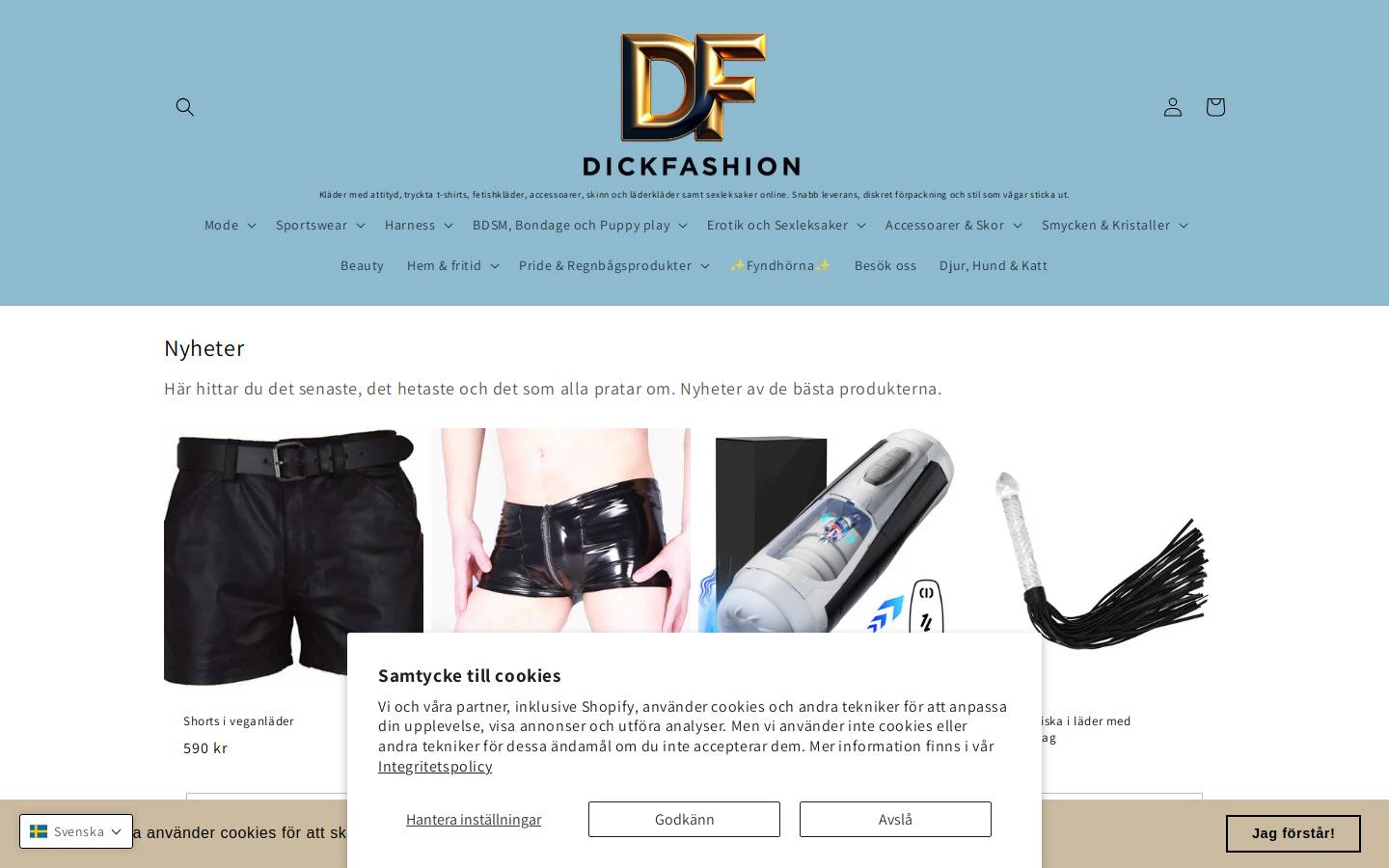 dickfashion.com homepage screenshot