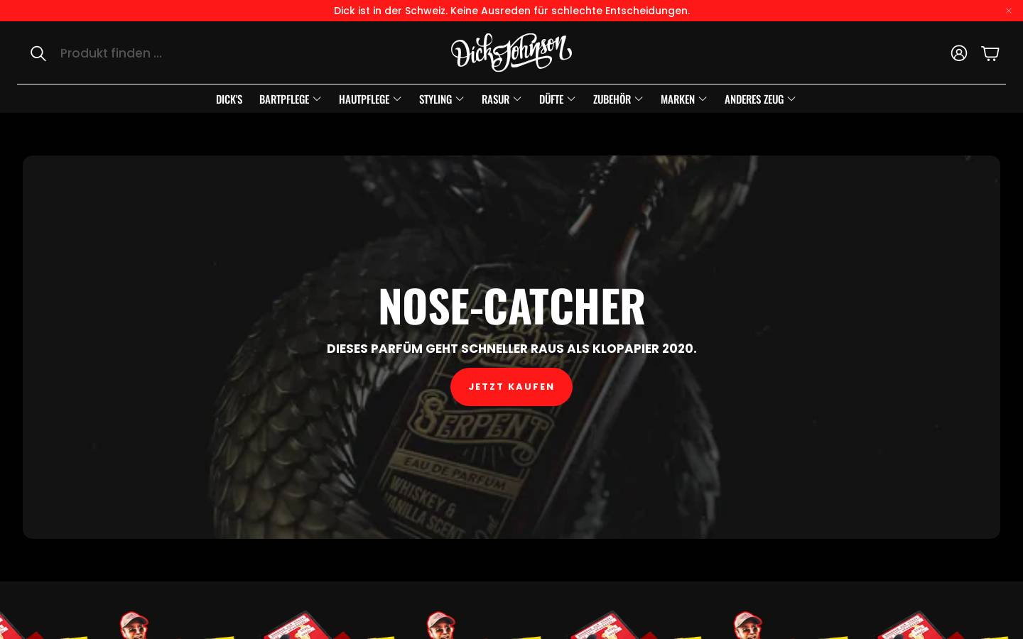 dickjohnson.ch homepage screenshot