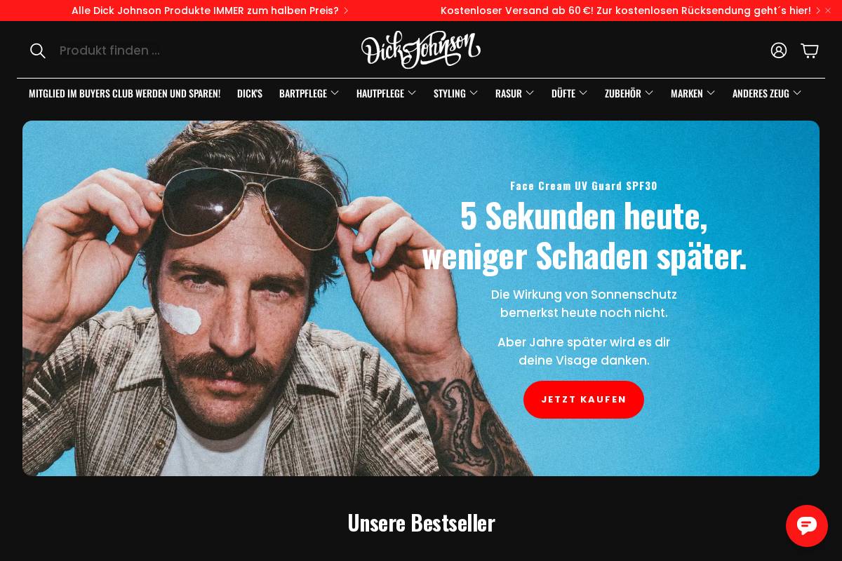 Dickjohnson homepage screenshot