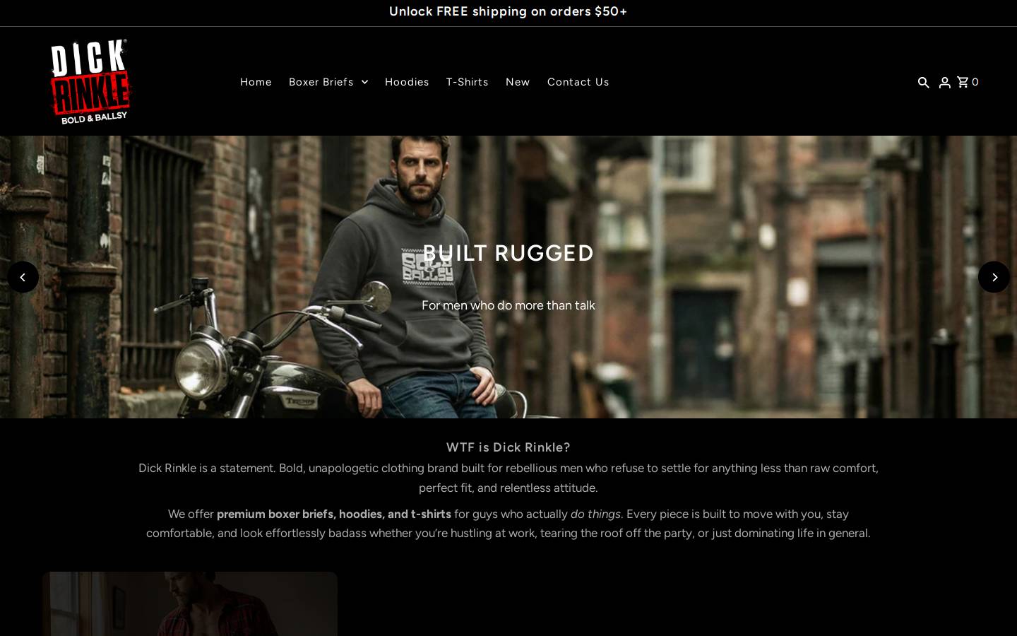 dickrinkle.com homepage screenshot