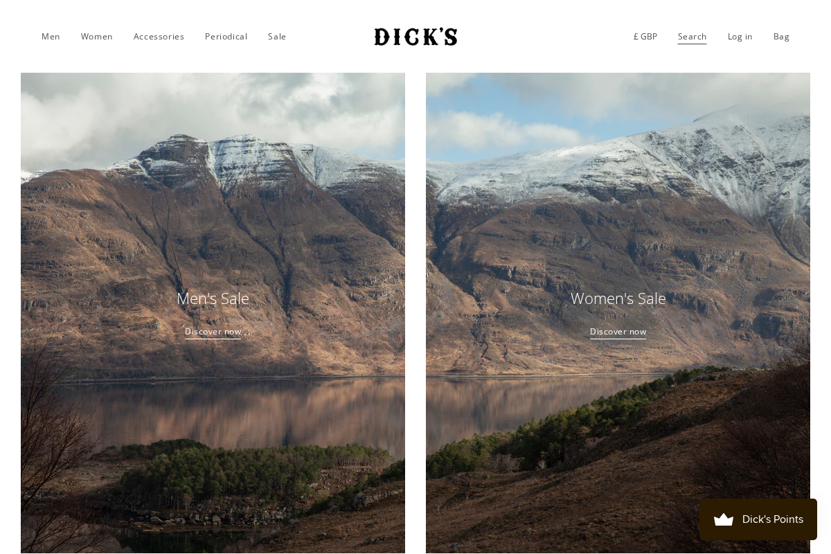 Dick's Edinburgh homepage screenshot