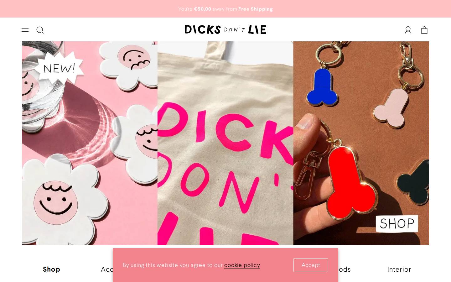 dicksdontlie.com homepage screenshot