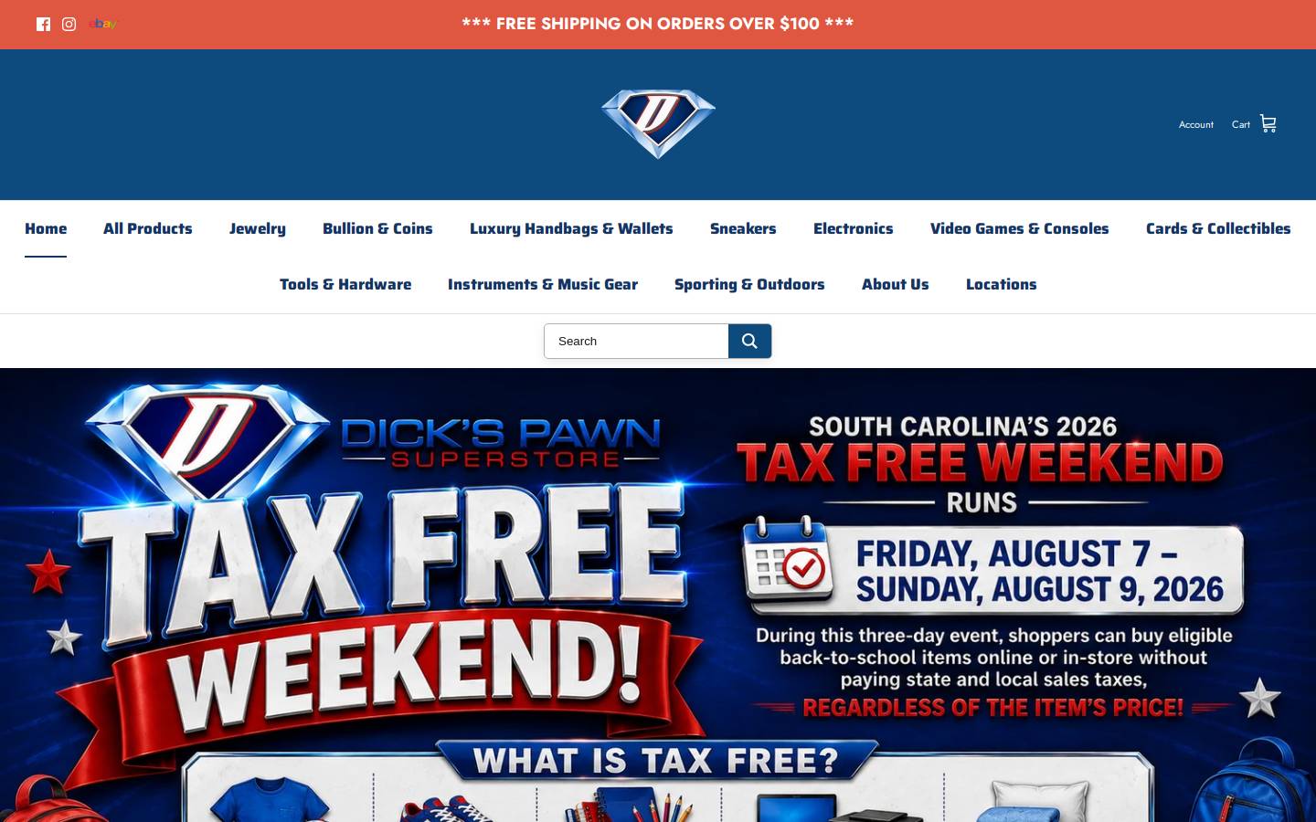 dickspawn.com homepage screenshot
