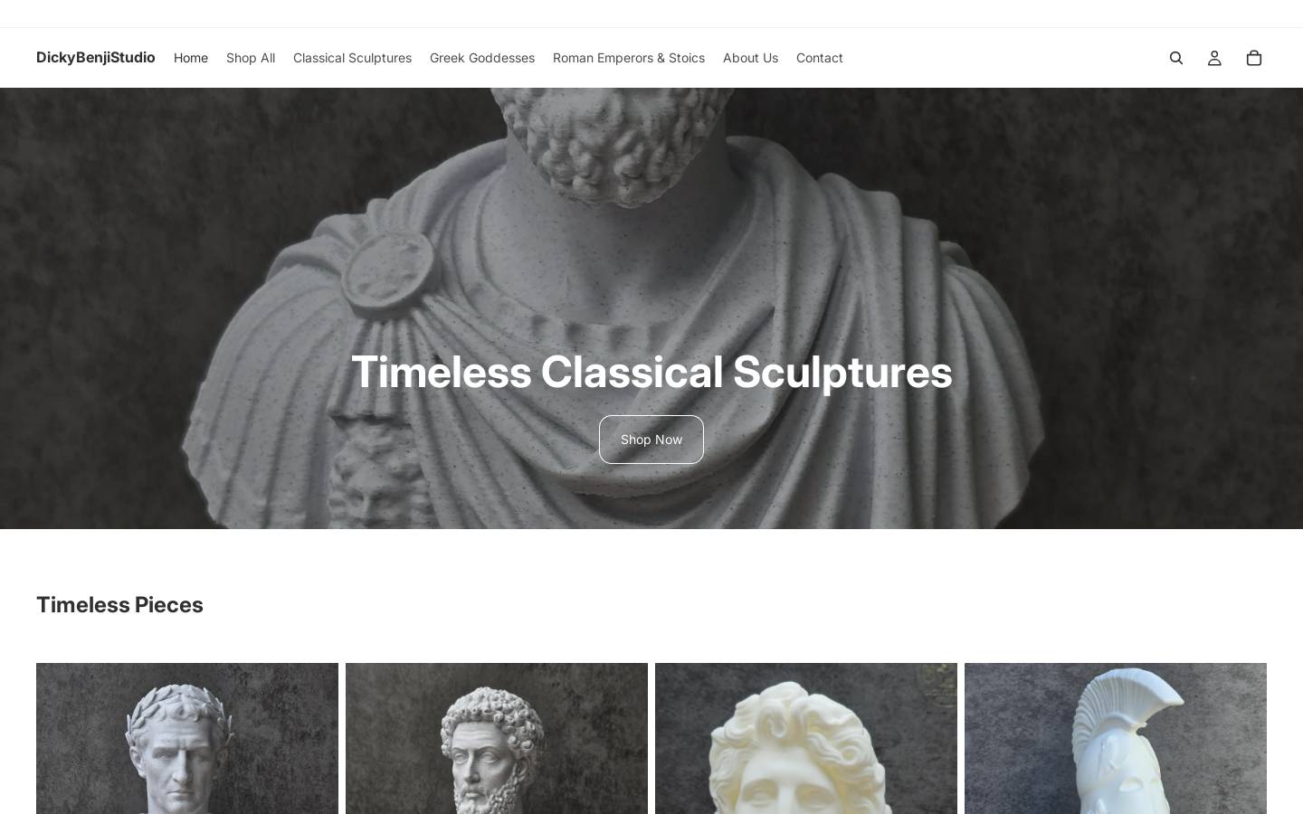 dickybenjistudio.com homepage screenshot