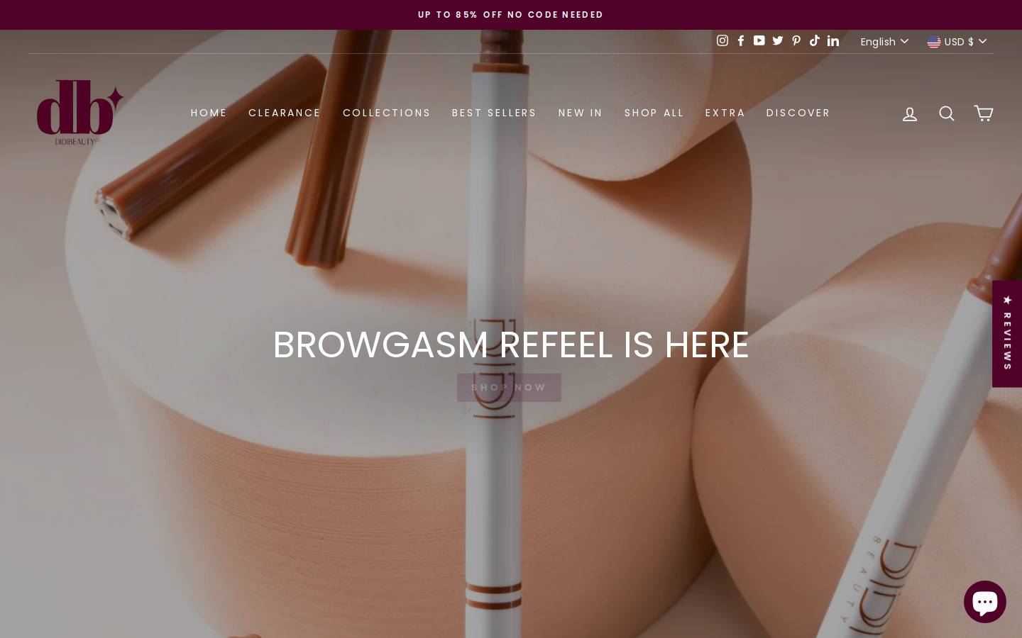 didibeauty.com homepage screenshot