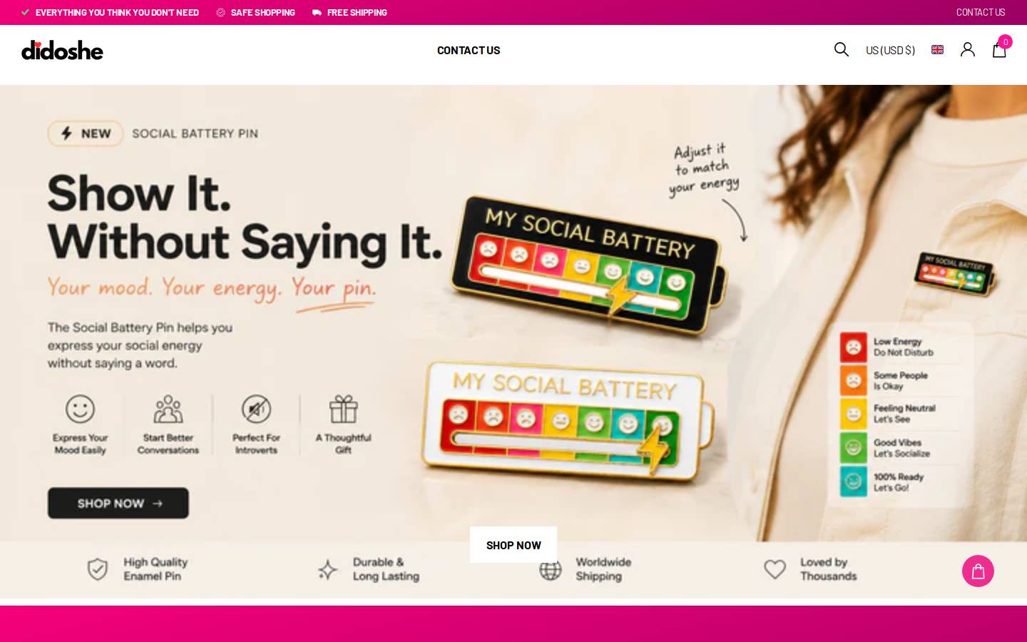 didoshe.com homepage screenshot