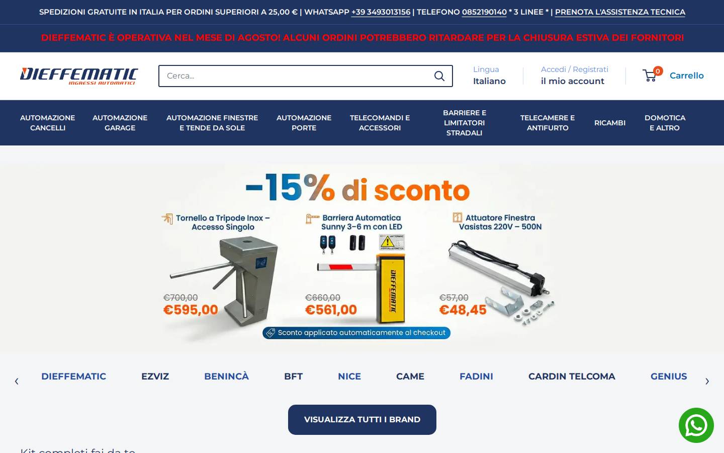 DIEFFEMATIC  homepage screenshot