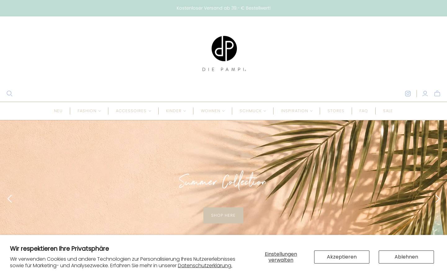 diepampi.de homepage screenshot