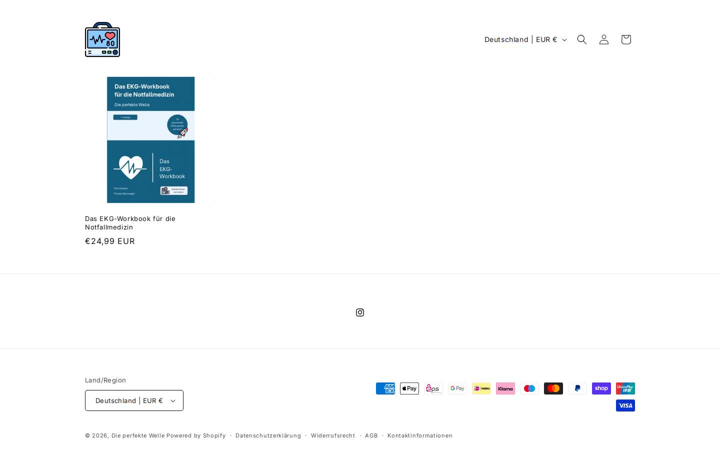 dieperfektewelle.com homepage screenshot