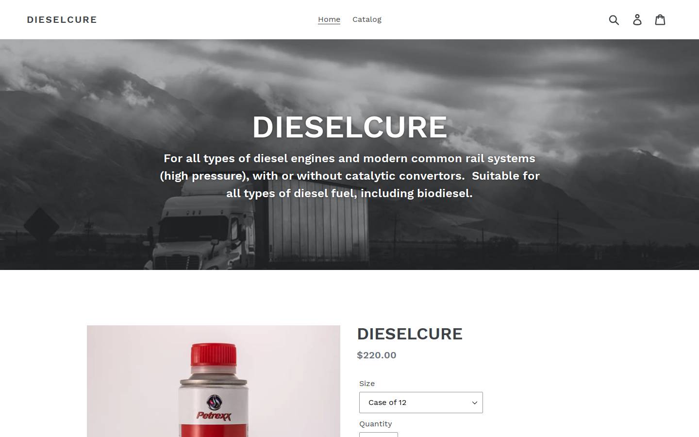 diesel-cure.com homepage screenshot